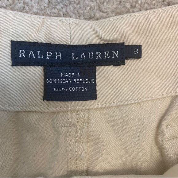RALPH Lauren women's beige tan brown Bermuda shorts Sz 8 - Picture 5 of 12